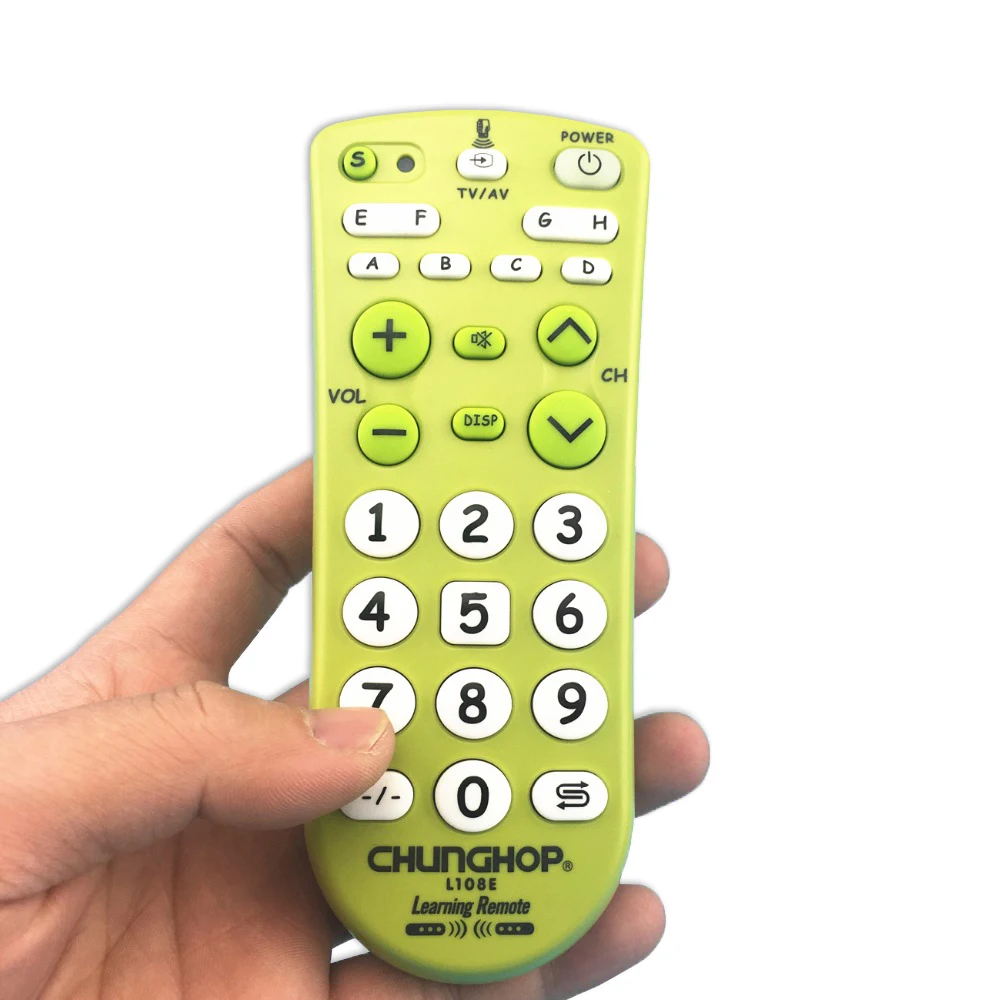 

Combinational Universal learning Remote Control controller Chunghop L108E For TV/SAT/DVD/CBL/DVB-T/AUX big button copy