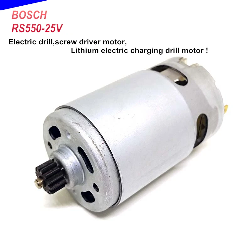 

RS550-25V 25V Electric Drill,Screw Driver Motor,Lithium Electric Charging Drill Motor With 12T gear