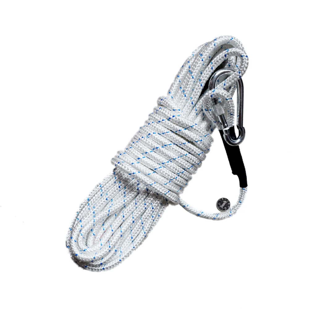 

Outdoor Climbing Rope 12mm Diameter Static Rock Climbing Rope High Strength Safety Rope Fire Escape Safety Braided Cord