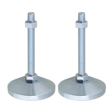 60 мм Диаметр M12x100mm резьба из углеродистой стали фиксированные регулируемые ножки для машинной мебели коврик для ног Максимальная нагрузка 2Ton упаковка из 2