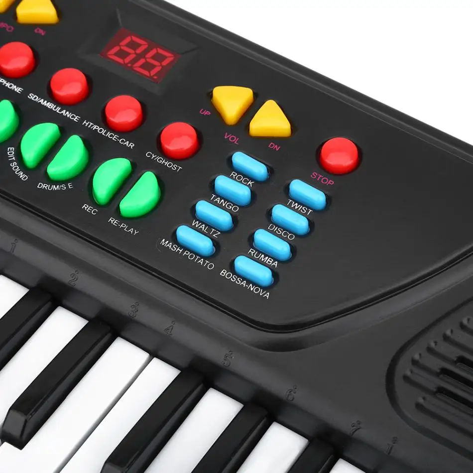 37 клавиши, электронная клавиатура многофункциональная электронная клавиатура музыкальная обучающая игрушка для детей начинающих