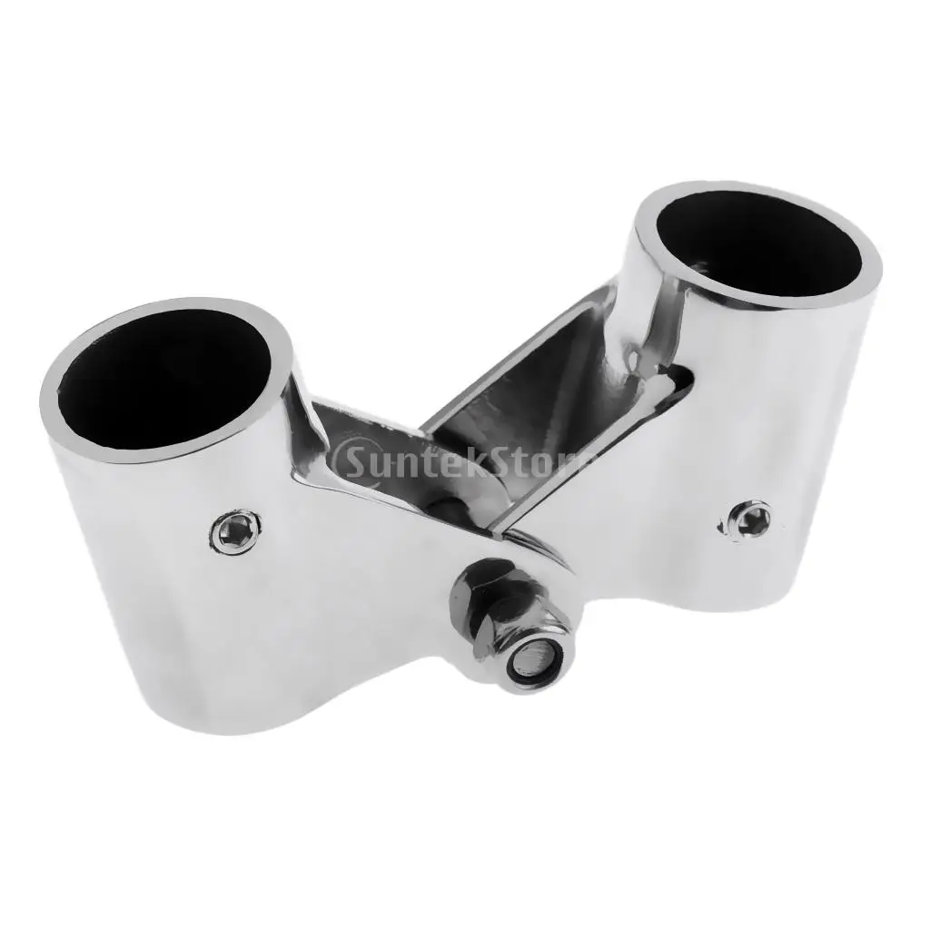 Marine 316 Stainless Steel Boat Rail Fittings Folding Swivel Tube Pipe Connector 20mm/22mm/26mm