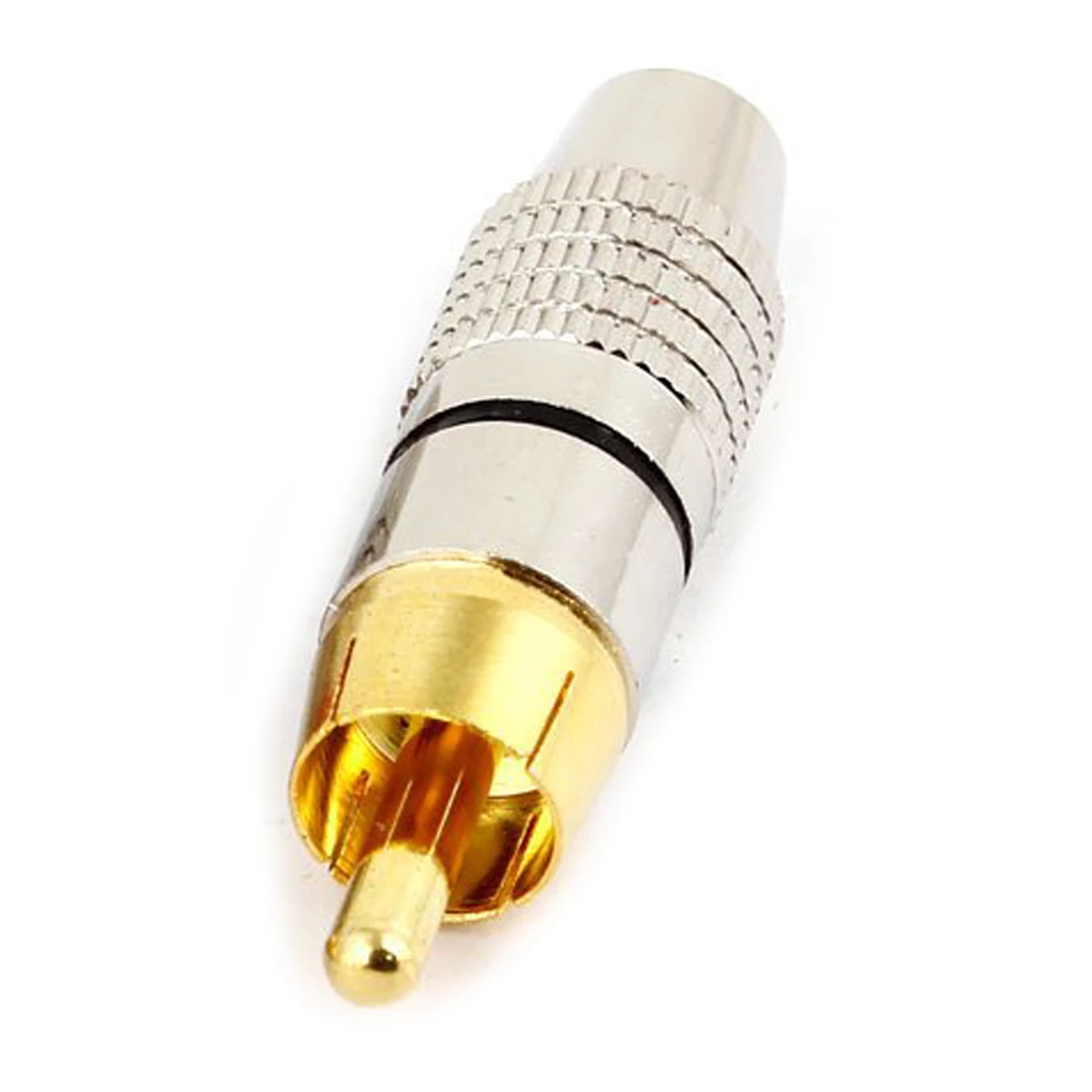

Cheapest 4 x RCA Male Plug Non Solder Audio Video Locking Adapter Connector