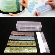 29 шт./упак. съемный торт крем скребок крем гребень помадка крем шпатель Smoother цветы торт Декор скребок DIY выпечки инструмент