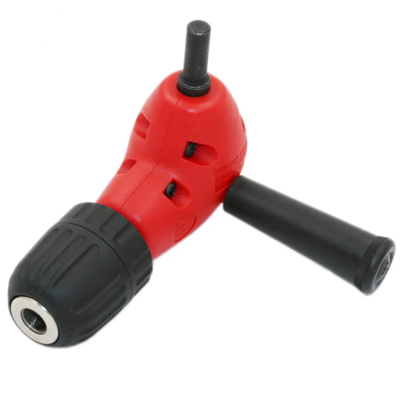 Right Angle Drill Attachment 8mm Shaft 90° Chuck Key Electric Drill Tool BE