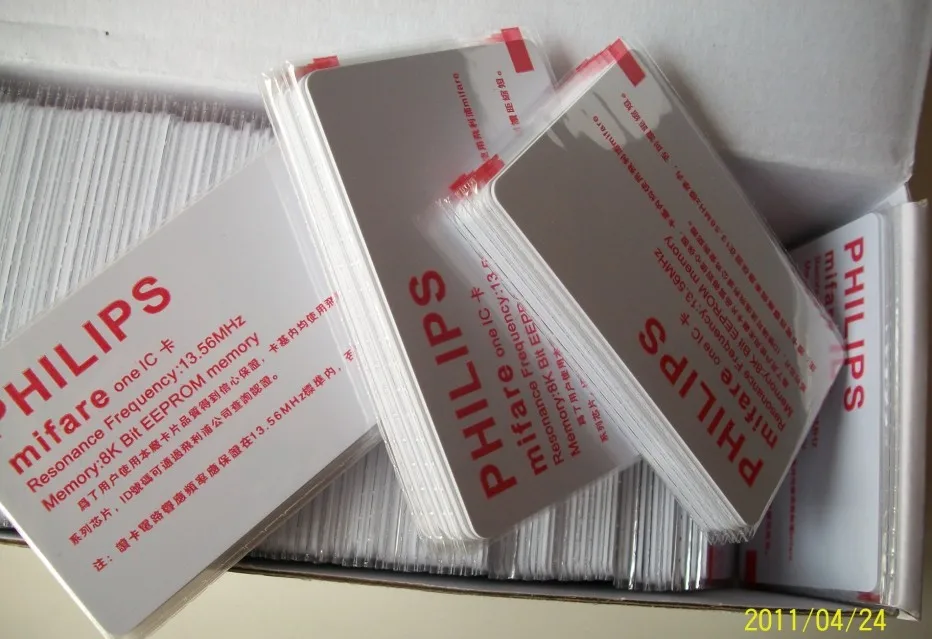 

100pcs /alotSmart Card 14443A 1k s50 Blank Card RFIC IC Card 13.56MHz Induction