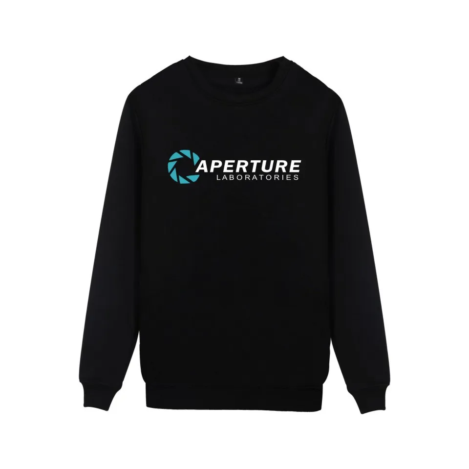 Aperture Science игровые куртки с капюшоном мужская повседневная одежда принт Aperture Laboratories бренд монолитные толстовки