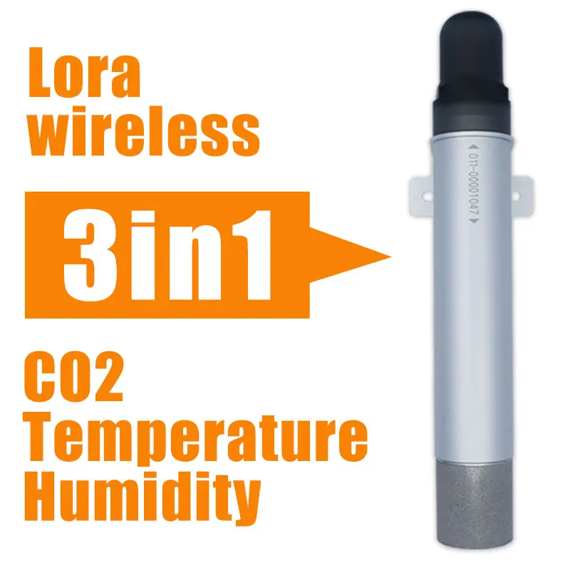

Ndir CO2 sensor with temperature humidity 0-100% lora wireless CO2 Sensor 433mhz/868mhz/915mhz agriculture carbon dioxide logger