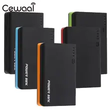 Cewaal 5V 4 USB power Bank чехол светодиодный фонарик зарядное устройство для мобильного телефона Зарядка 4*18650 зарядное устройство DIY Без аккумулятора