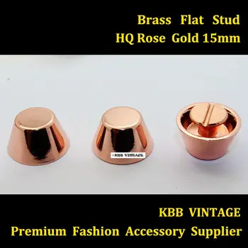 

25pc Spikes Screwback Flat Studs Leathercraft 5/8'' High-quality Rose Gold