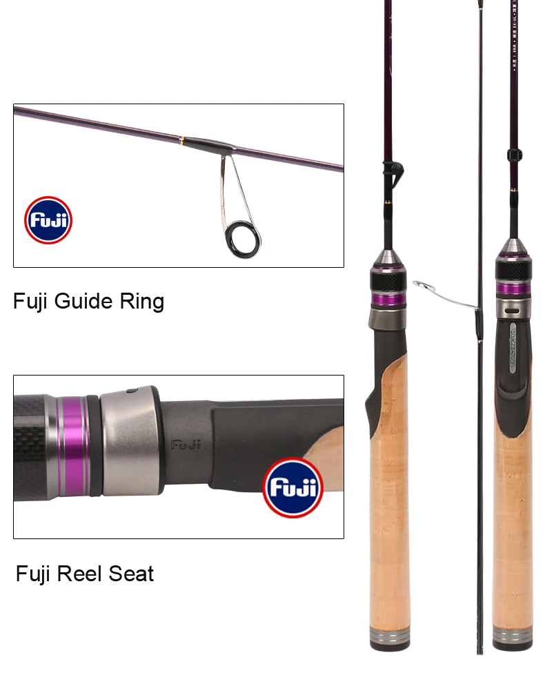 Tsurinoya 4' 6 UL Carbon Spinning Rod 1-6g Lure Weight, 2-6lb Line Weight Ultralight Fuji Fishing Rod Carbon Ul Spin Rod  (5)
