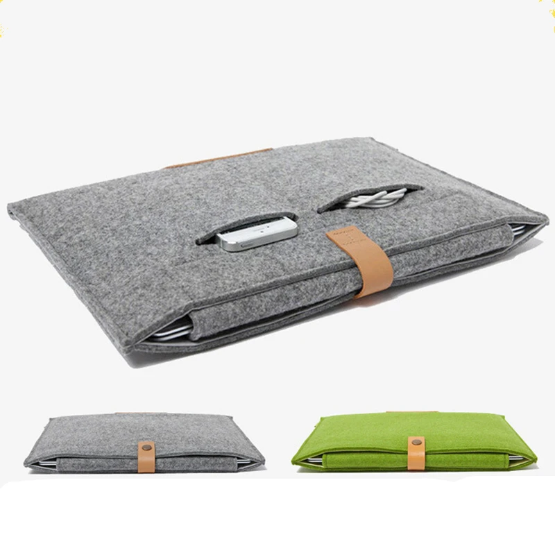 Wool Felt Laptop Liner Sleeve Bag 11.6 13.3 15.4 inch Notebook Case Cover for Macbook Air Pro Retina 11 12 13 15 Lenovo Acer Wool Felt Laptop Liner Sleeve Bag 11.6 13.3 15.4 inch Notebook Case Cover for Macbook Air Pro Retina 11 12 13 15 Lenovo Acer