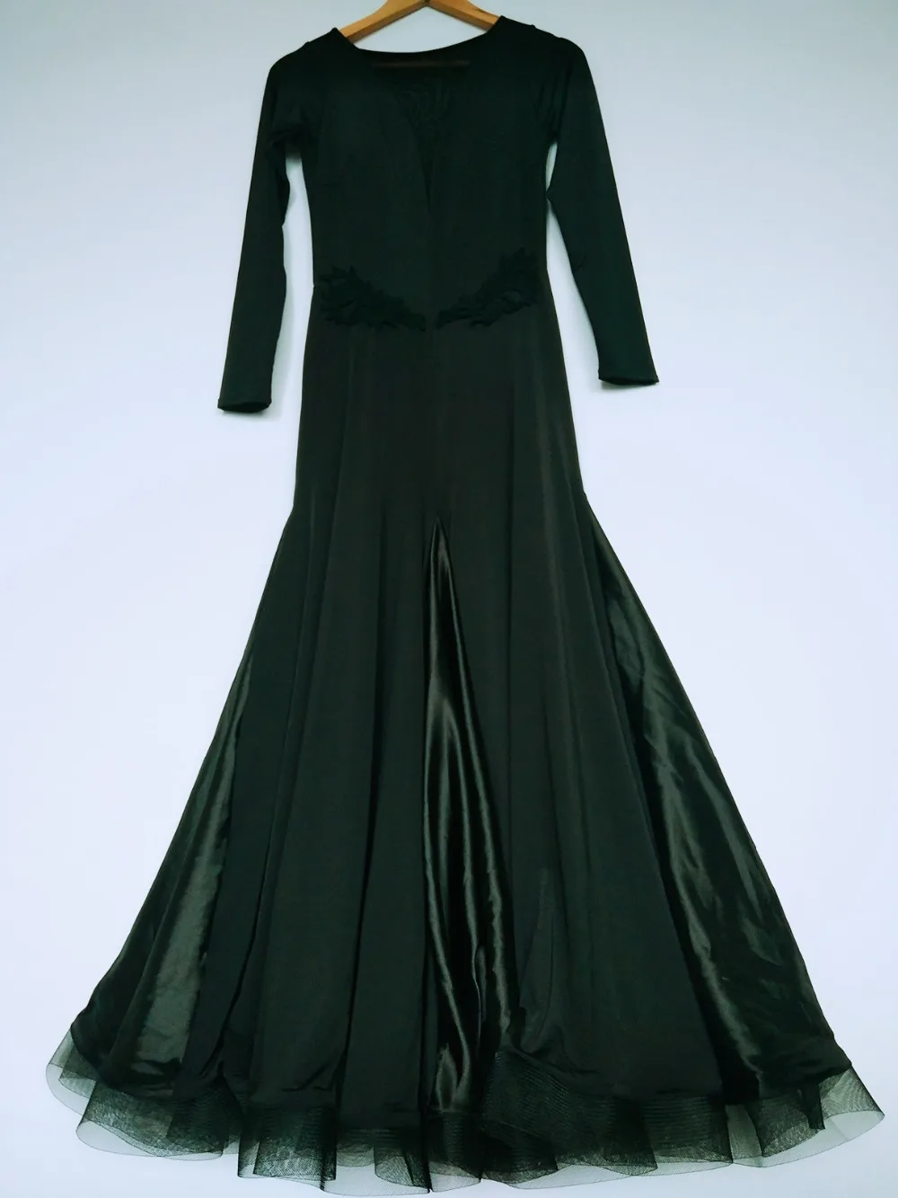 Черные современные танцевальные костюмы для взрослых, женские бальные танцевальные платья, стандартная одежда для бальных танцев, стандартное танцевальное платье для соревнований