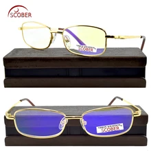 Распродажа = Scober анти-светильник с антиутомительным Покрытием Объектив ТВ компьютер Книга очки для чтения с чехол+ 1+ 1,5+ 2+ 2,5+ 3+ 3,5+ 4