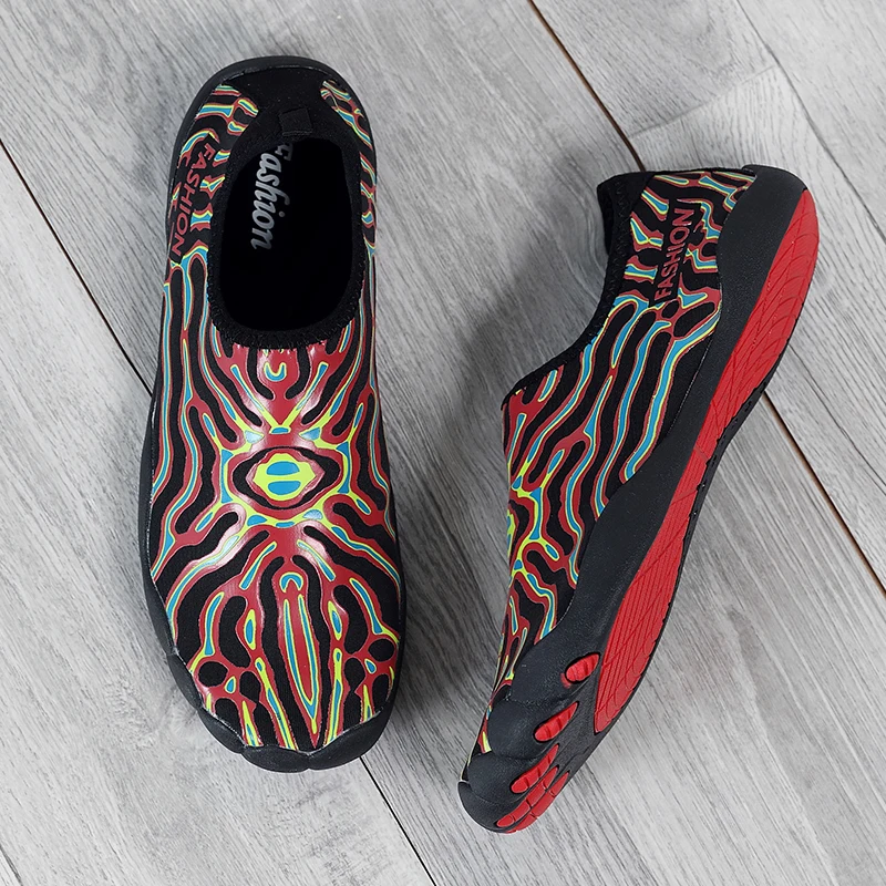 شحن مجاني QEJEVI للجنسين أكوا أحذية الشاطئ في الهواء الطلق المياه رياضية المطاط المنبع الخوض حذاء الصيد تصفح الرجال النساء أكوا