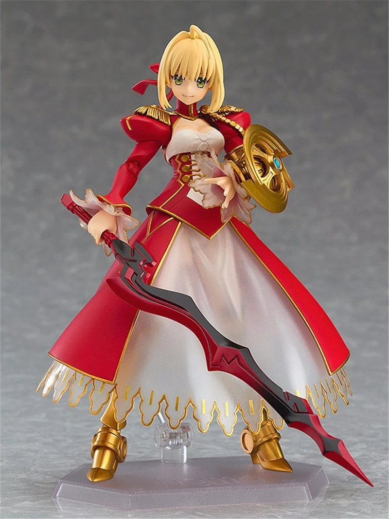 Аниме Fate/Extella Saber Нерон Клавдий Figma 370 ПВХ экшн Фигурки Коллекционная модель