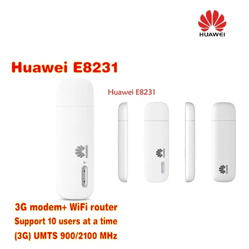 HUAWEI E8231 Разблокированный Мобильный Wi Fi HSPA + 21 Мбит/с 3G WiFi модем роутер