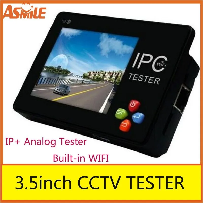  New 3.5 inch CCTV Onvif EU IP Camera Tester Touch Screen Video Monitor PTZ/WIFI/FTP Server/IP Scan/