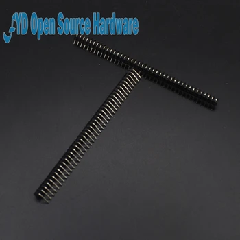 

10pcs 40 Pin 1x40 Single Row Male 2.54mm Breakable Pin Header Right Angle Connector Strip bending