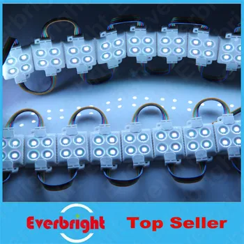 

20PCS/Lot 5050 4 LED Module 12V RGB Waterproof IP65 High Brightness For Led Channel Letter Advertising Sign