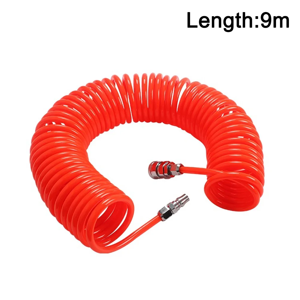 

5x8mm Fitting Durable Spring Tube Tool Hose Line PU Quick Connector Air Compressor High Intensity Coiled Duct Car