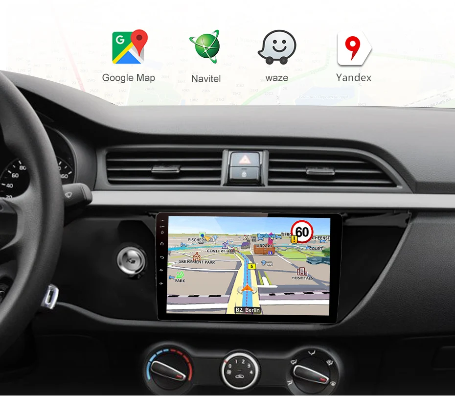 Discount AWESAFE 2 din Android 8.1 Car Radio Multimedia video player gps navigation For KIA RIO 4 2017 sedan wifi head unit no DVD 7