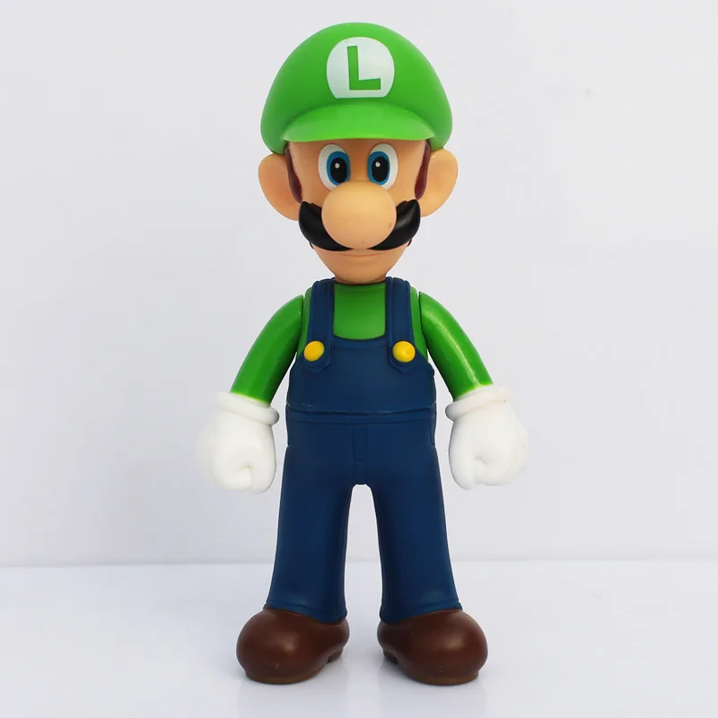 Экшн фигурки Super Mario Bros Луиджи Марио Йоши из ПВХ Коллекционная модель игрушки 11 12