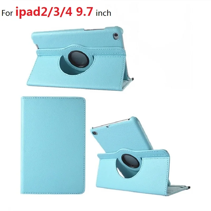 Новый планшет Coque для ipad 2 3 4 9 7 дюймов чехол 360 Вращение флип Стенд защитный 2/9