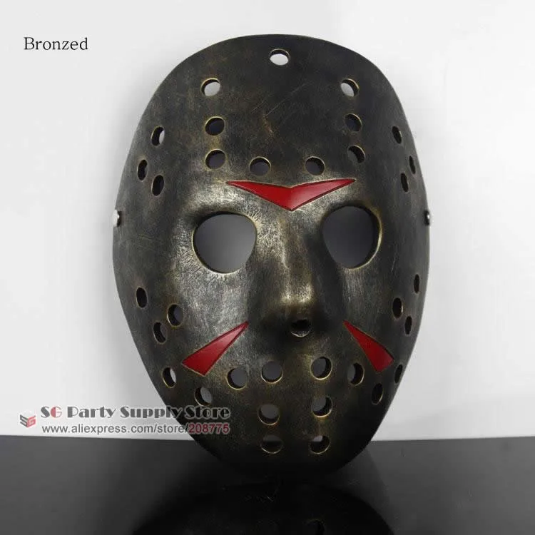 Высокое качество Jason Voorhees Jason vs Freddy Хоккейная маска из смолы, маскарадные реквизиты для вечеринки на Хэллоуин 16,8*22,5 см