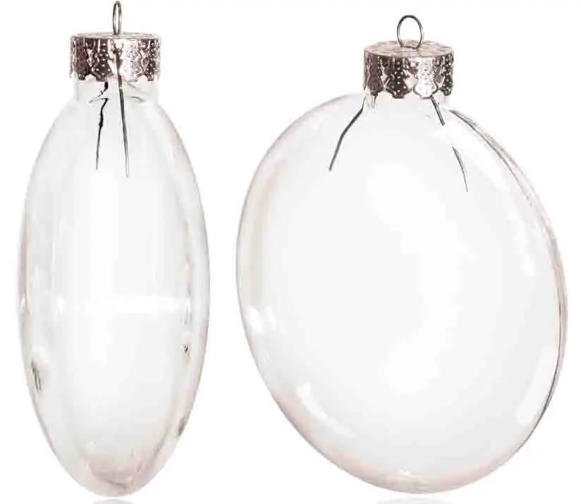 Free Shipping DIY Paintable Clear Christmas Decoration 100mm Glass Disc