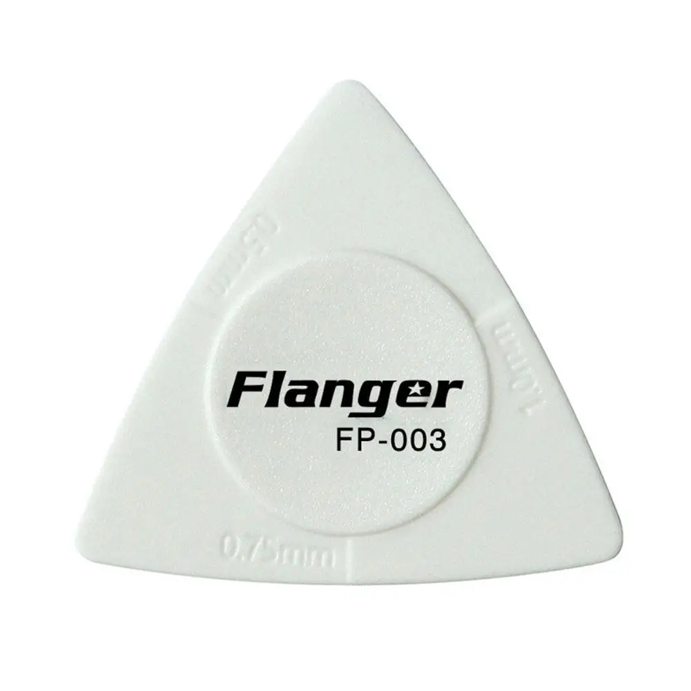 Flanger 1 шт. медиаторы для гитары треугольные черно-белые медиаторы для гитары Противоскользящий стиль ABS Материал медиаторы аксессуары для гитары FP-003 - Цвет: white