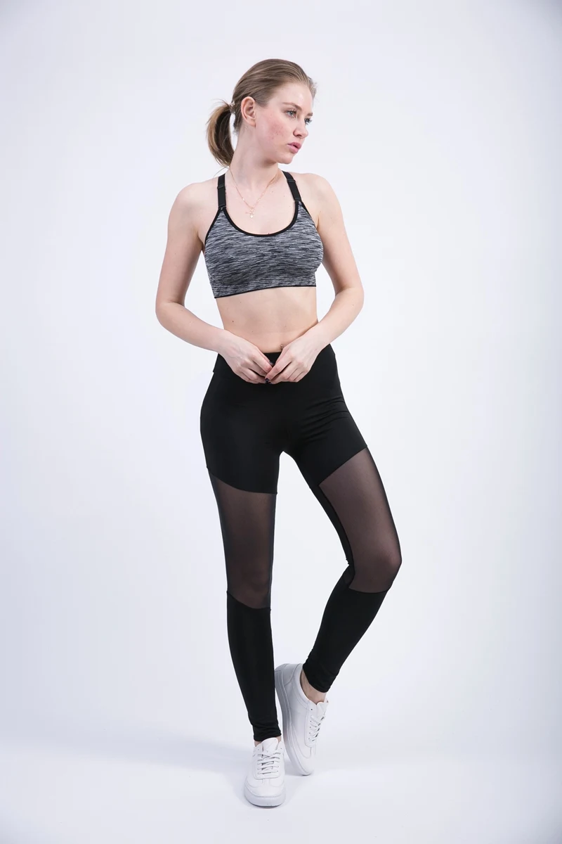 Высококачественные дышащие сетчатые леггинсы для фитнеса Модные женские уличные быстросохнущие спортивные брюки для женщин леггинсы для тренировок