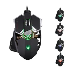 Professional Programmab Machinery Wired Gaming Mouse 4000 DPI LED Optical 10 Buttons Gamer Computer Mice for Computer Laptops