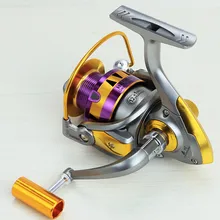 2017 New gapless fishing reel spinning round sea rod round Los Angeles fishing rod fish Fishing high hard aluminum alloy wheels
