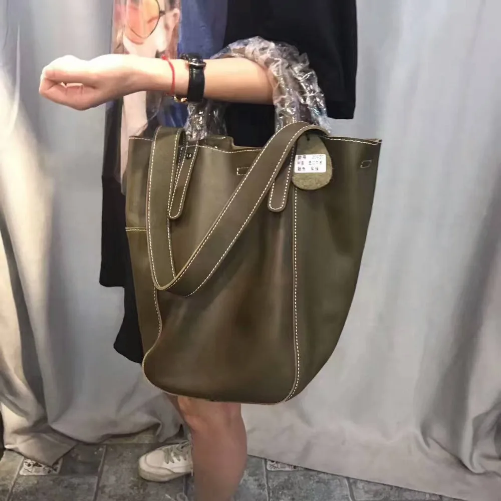 Сумки натуральная мягкая натуральная кожа сумка-мешок женская сумка-тоут брендовые сумки через плечо женская высококачественная черная сумка-мессенджер Женская