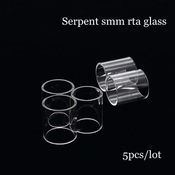 

DHL 50pcs/lot Serpent smm rta Replacement Clear Pyrex Glass Tube