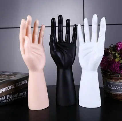 Манекен держатель для ювелирных изделий 30 см 3 цвета|mannequin hand|plastic handwhite mannequin hand |