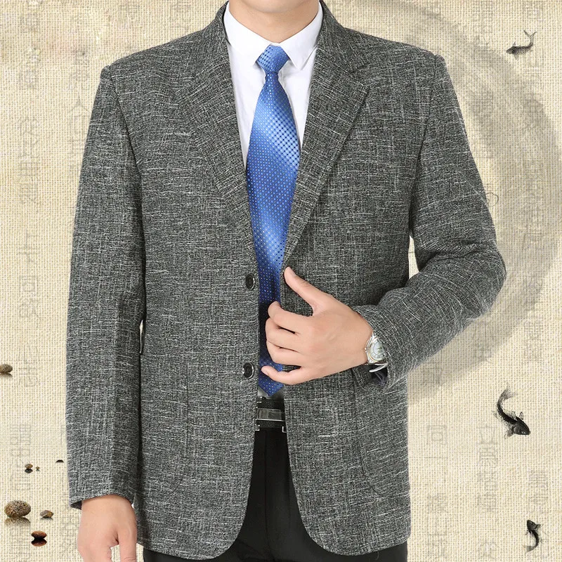 

Office Blazer Man Fashion Casual Suits And Jackets Loose Long Sleeve Vintage Male Outwear Coats Jackets Blazer A3635