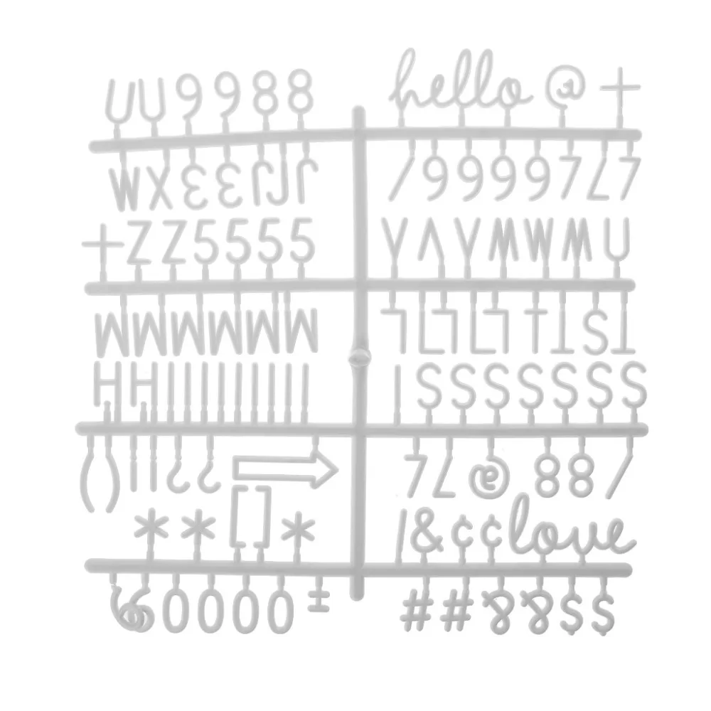 Персонажи для доски с буквами из фетра 220 шт. цифры для доски со сменными буквами