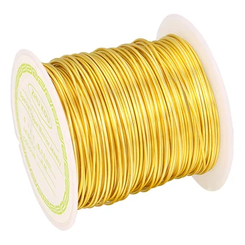 

ZHUKOU Copper Wire 0.5/0.6/0.7/0.8mm gold/Silver Color Copper 1 Roll Beading Cord Findings DIY model:PX1