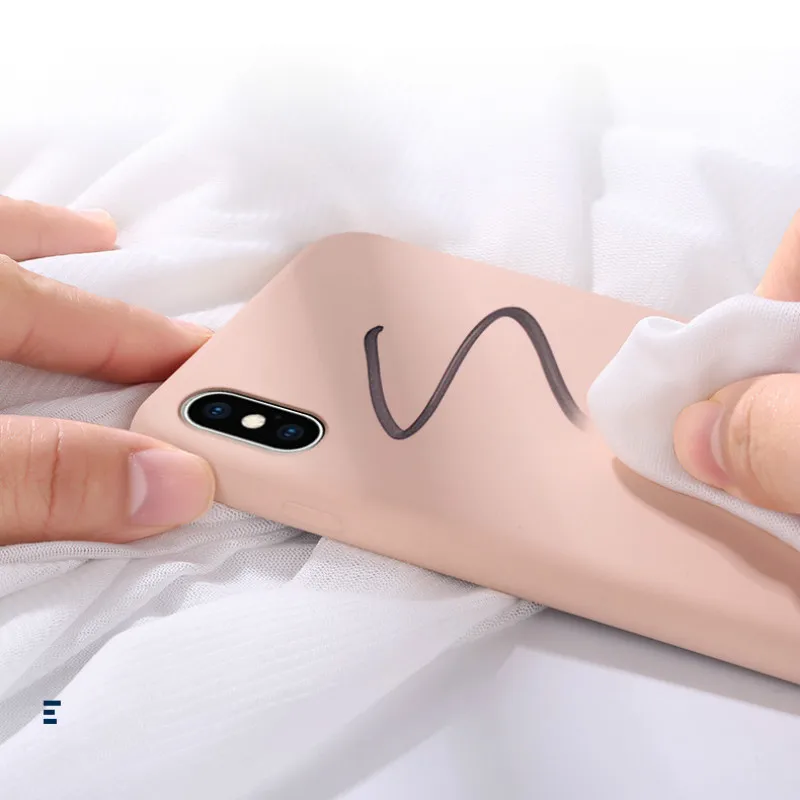 

original Liquid Silicone Phone Case for oppo R15 R17 pro xiaomi 7 8 9 Se Plus Soft Gel Rubber Shockproof Cover Full Protective