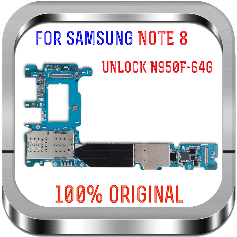 

for Samsung Note 8 N950F Motherboard 64GB Full Function Mainboard 100% Tested Unlock for SM-N950F Logic Boards with full chips