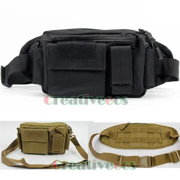 

Men Waterproof 1000D Nylon Travel Military Hip Bum Messenger Shoulder Belt Fanny Pack Waist Bag Pouch