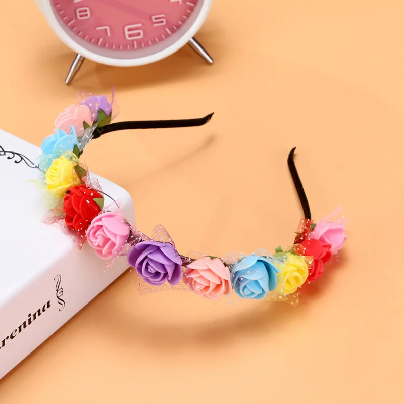 Sweet Candy Color Children Foam Flower Headbands Wreath Flowers Crown Headpiece Hair Accessories CX17 | Украшения и аксессуары