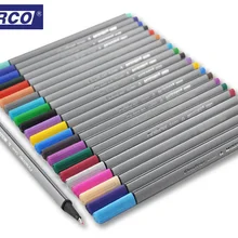 Марко 1288 гелевая ручка художественный маркер треугольная цветная гелевая ручка 0,4 мм Художественный маркер профессиональная линия авторучка 24 цвета набор