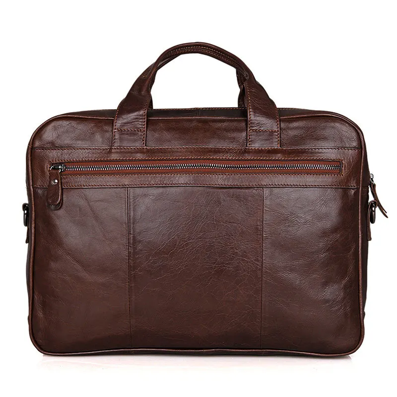 Hohe 14 Business Qualität Echtem Schulter Messenger Vintage M7005 Bags Aktentasche Leder Männer