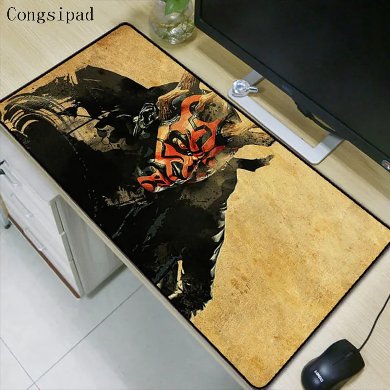 Congsipad Star War Darth  Gaming Mouse Pad Black Lock  Edge Desk Keyboard MouseMat Rug Large Game Mousepad Gamer for CSGO Dota 2