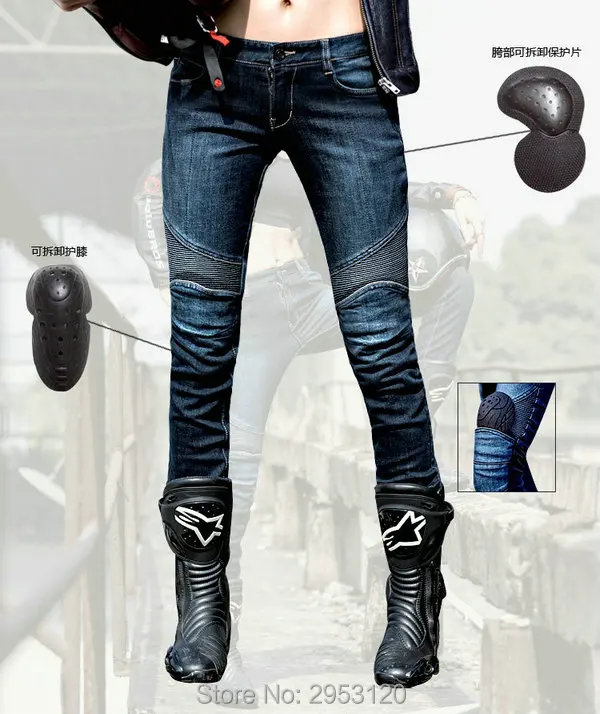 

uglyBROS UBP03 motorcycle female knight protection riding jeans moto sports fire prevention casual pants motorbiker trousers
