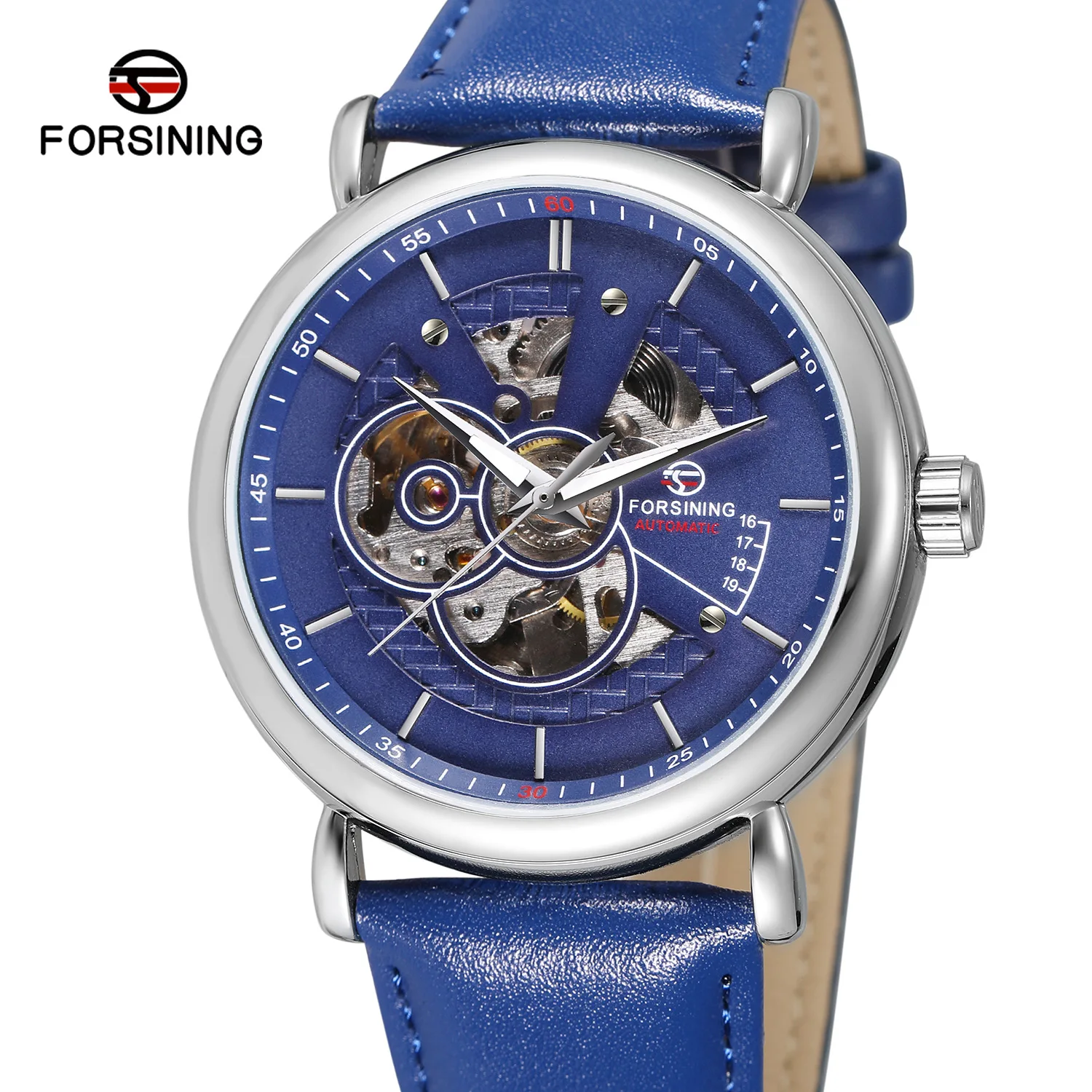 2019 Forsining Brand Classic Golden Skeleton Mechanical Clocks Men