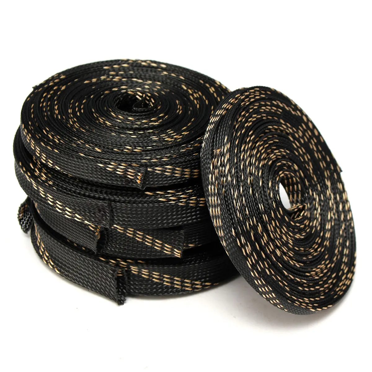 

1PC 5/10M Black Insulated Braided Cable Sleeving Wire Cable Protection Expandable Cable Sleeve Wire Gland 8/10/12/15/20/25mm